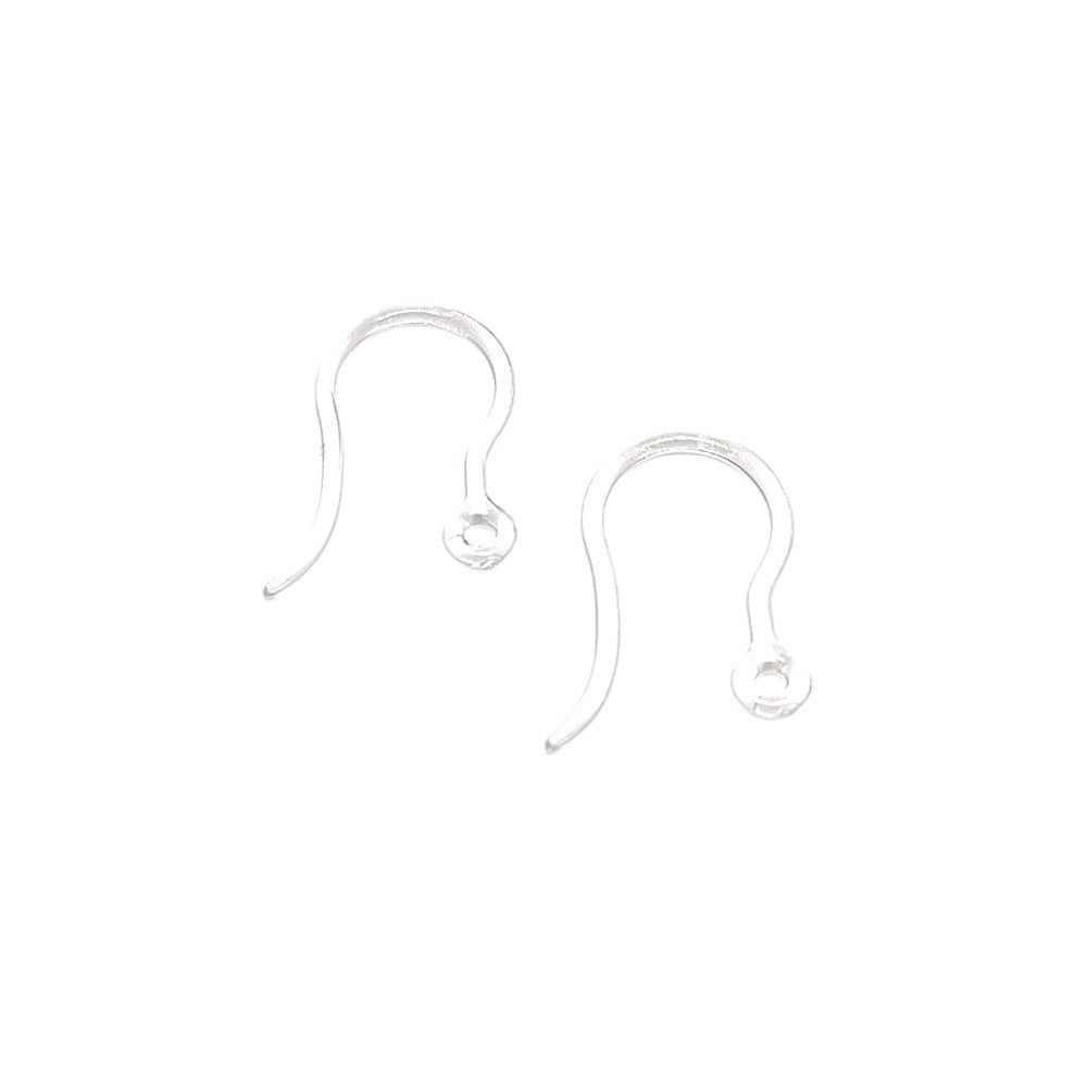 100PCS Hypoallergenic Resin Earring Hooks With Loop Fish Earwire For Jewelry Making Environmentally Friendly Soft Earrings Hooks Doki Decor   